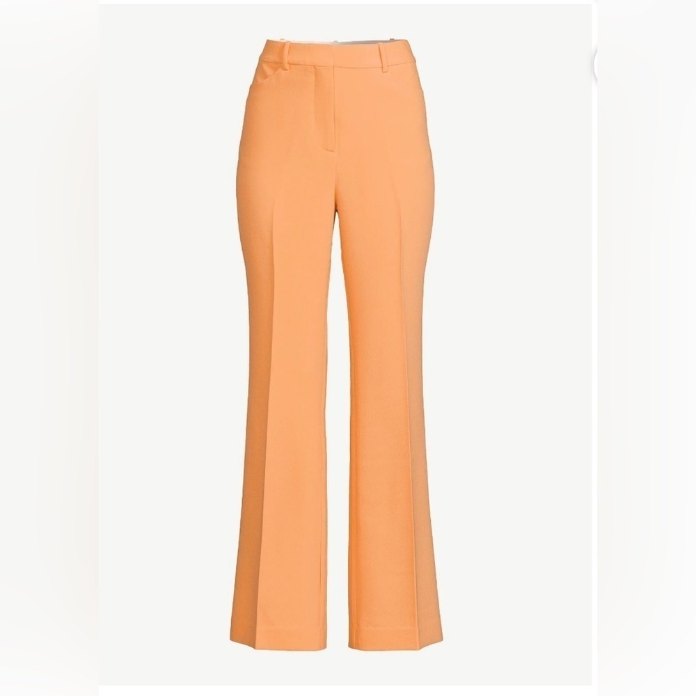NWT Scoop Light Orange Wide Leg Women's Trousers with Pockets Size XL 16 18 - Picture 3 of 8